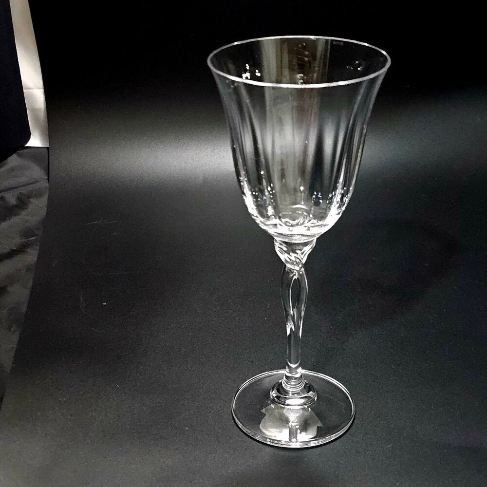 Oneida Chateau Crystal Wine Glass 8" fine crystal Bavaria marked logo vintage - Picture 5 of 5